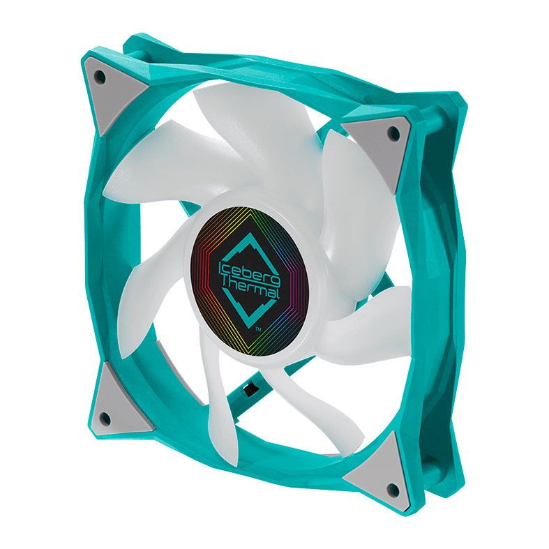 Kit Ventoinhas Iceberg Thermal IceGale, ARGB, 3x120mm, Cinza e Azul, ICEGALE12A-A3A