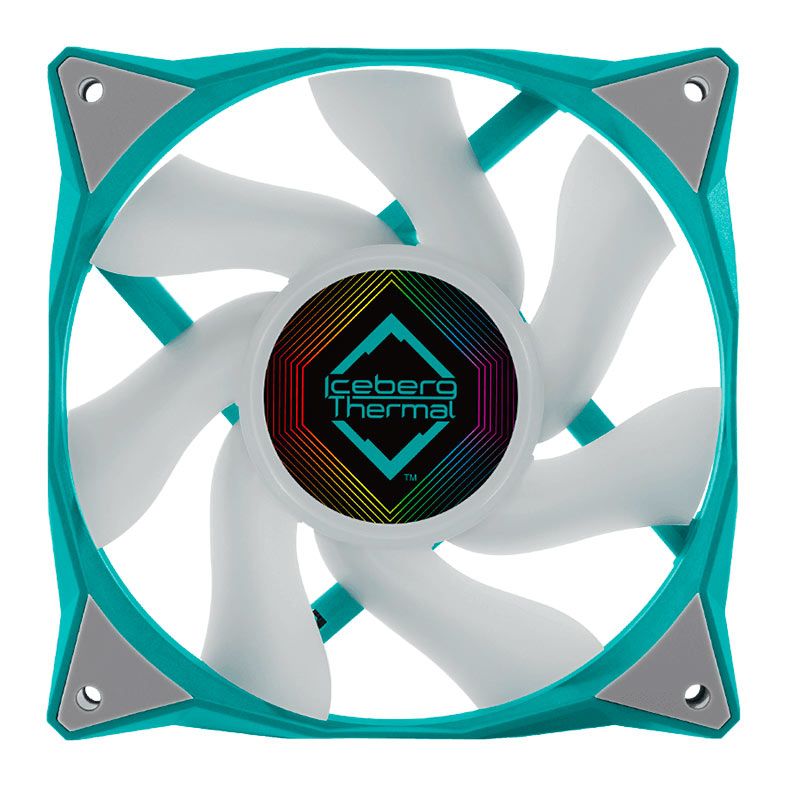 Kit Ventoinhas Iceberg Thermal IceGale, ARGB, 3x120mm, Cinza e Azul, ICEGALE12A-A3A