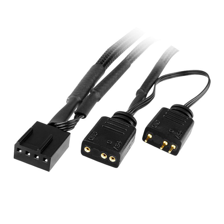 Kit Ventoinhas Iceberg Thermal IceGale, ARGB, 3x120mm, Preto e Branco, ICEGALE12A-B3A
