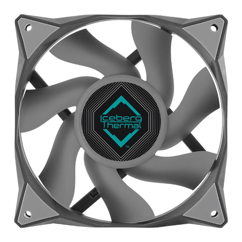 Ventoinha Iceberg Thermal IceGale Xtra, 120mm, Cinza, ICEGALE12X-B0A