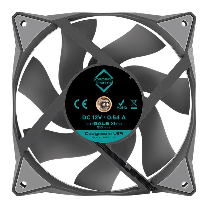 Ventoinha Iceberg Thermal IceGale Xtra, 120mm, Cinza, ICEGALE12X-B0A