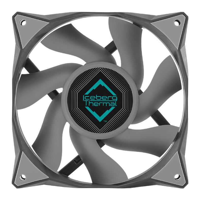 Kit Ventoinhas Iceberg Thermal IceGale Xtra, 3x120mm, Cinza, ICEGALE12X-B3A
