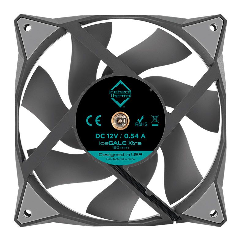 Kit Ventoinhas Iceberg Thermal IceGale Xtra, 3x120mm, Cinza, ICEGALE12X-B3A