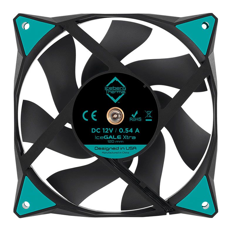 Ventoinha Iceberg Thermal IceGale Xtra, 120mm, Preto, ICEGALE12X-C0A