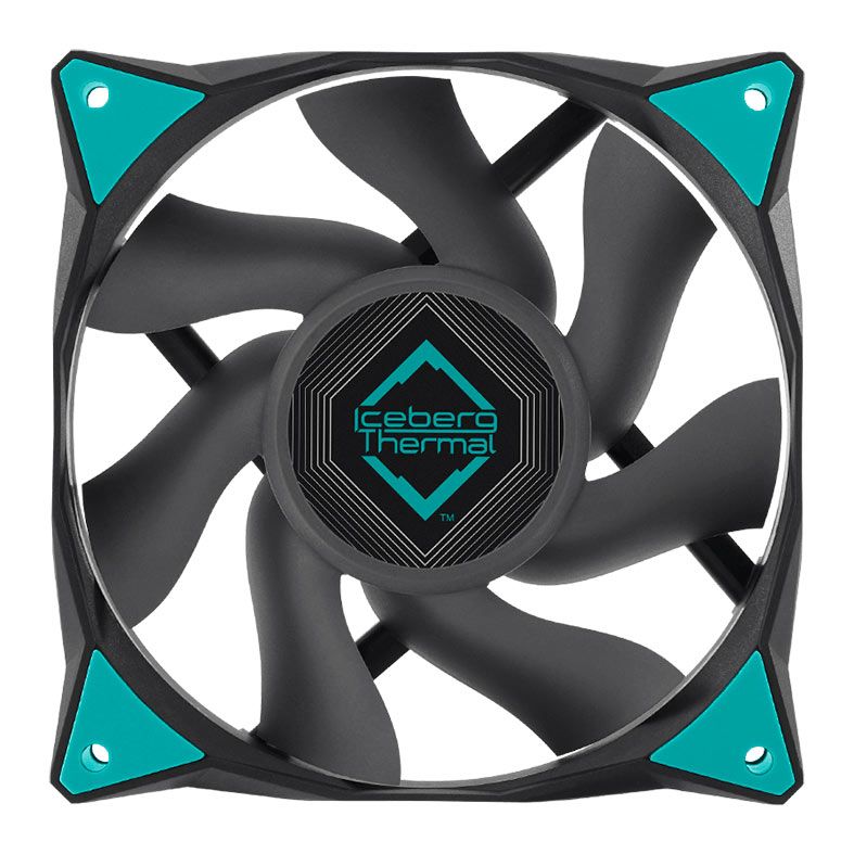 Kit Ventoinhas Iceberg Thermal IceGale Xtra, 3x120mm, Preto, ICEGALE12X-C3A