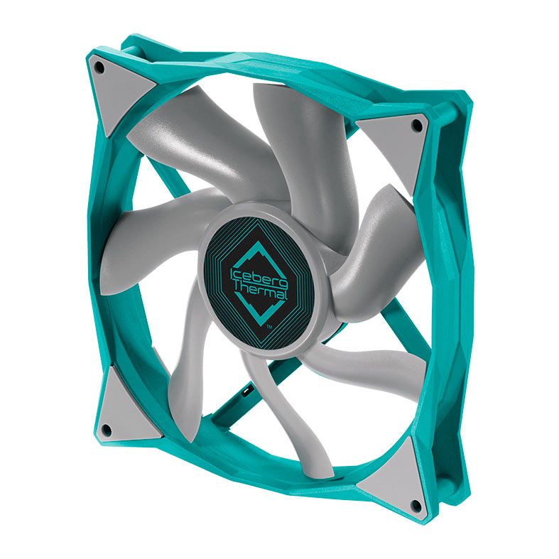 Kit Ventoinhas Iceberg Thermal IceGale, 2x140mm, Cinza e Azul, ICEGALE14-A2A