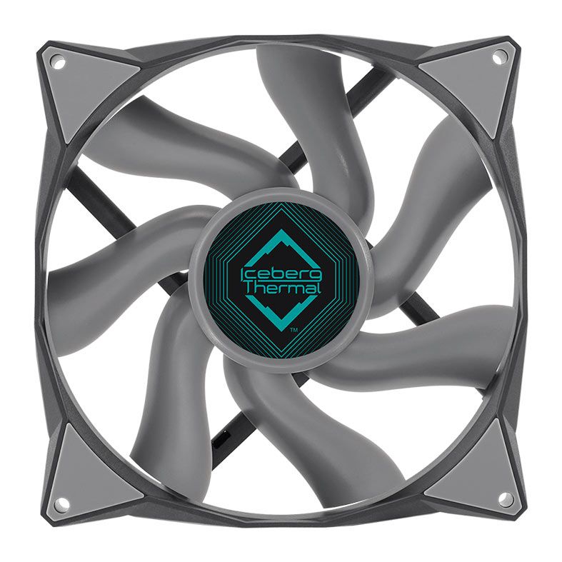 Kit Ventoinhas Iceberg Thermal IceGale, 2x140mm, Cinza, ICEGALE14-B2A
