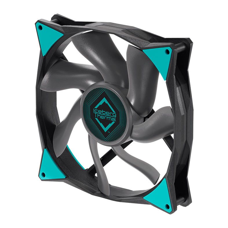 Kit Ventoinhas Iceberg Thermal IceGale, 2x140mm, Preto, ICEGALE14-C2A
