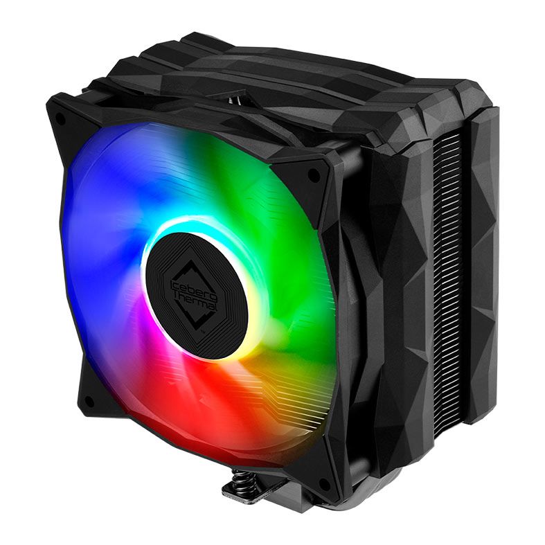 Cooler Para Processador Iceberg Thermal IceSleet G4 Midnight, RGB, 120mm, Preto, ICESLEETG4MD-BBB-00A