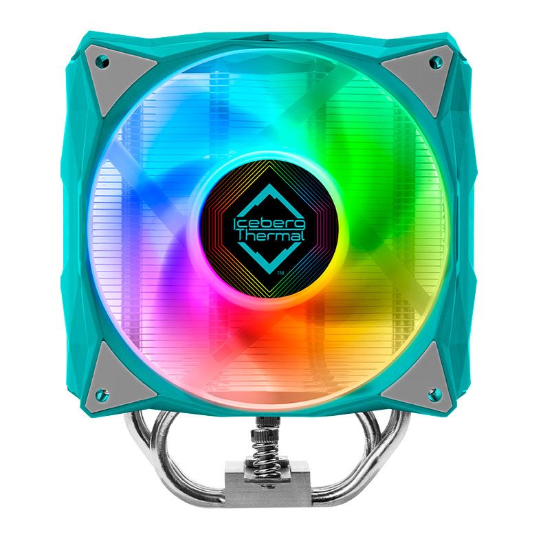 Cooler Para Processador Iceberg Thermal IceSleet G4 OC, 120mm, Cinza e Azul, ICESLEETG4OC-TGG-00A