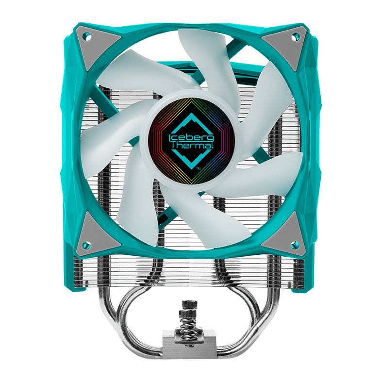 Cooler Para Processador Iceberg Thermal IceSleet G4 OC, 120mm, Cinza e Azul, ICESLEETG4OC-TGG-00A