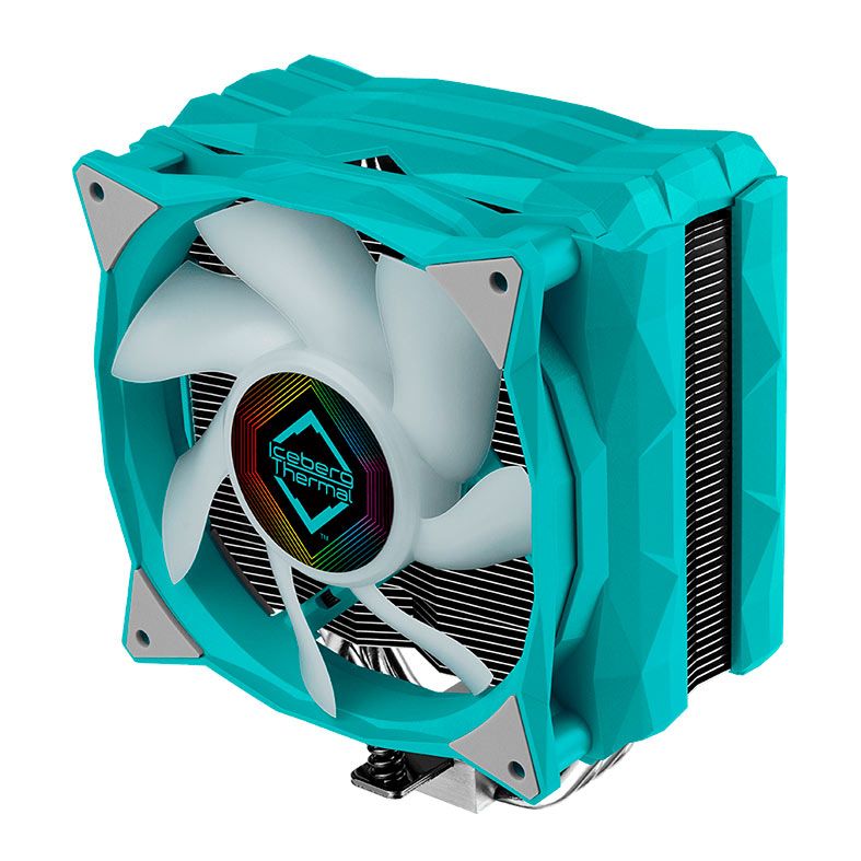 Cooler Para Processador Iceberg Thermal IceSleet G4 OC, 120mm, Cinza e Azul, ICESLEETG4OC-TGG-00A