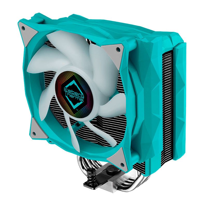 Cooler Para Processador Iceberg Thermal IceSleet G4 OC, 120mm, Cinza e Azul, ICESLEETG4OC-TGG-00A