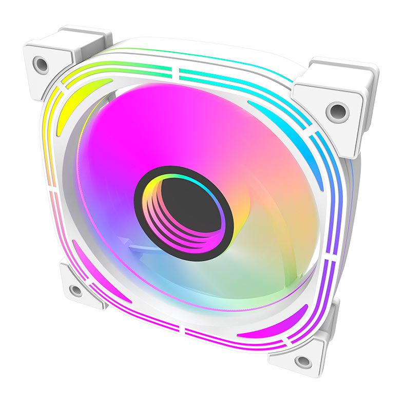 Kit Ventoinhas Aigo Darkflash Infinity 24 Pro, ARGB, 5x120mm, Branco, INF24PRO5IN1WH