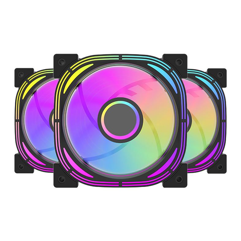 Kit Ventoinhas Aigo DarkFlash Infinity 24se, A-RGB, 3x120mm, Preto, INF24se3in1-BK