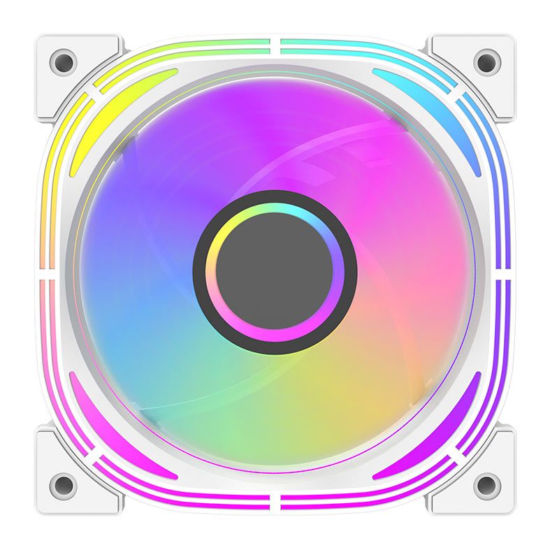 Kit Ventoinhas Aigo DarkFlash Infinity 24se, A-RGB, 5x120mm, Branco, INF24se5in1-WH