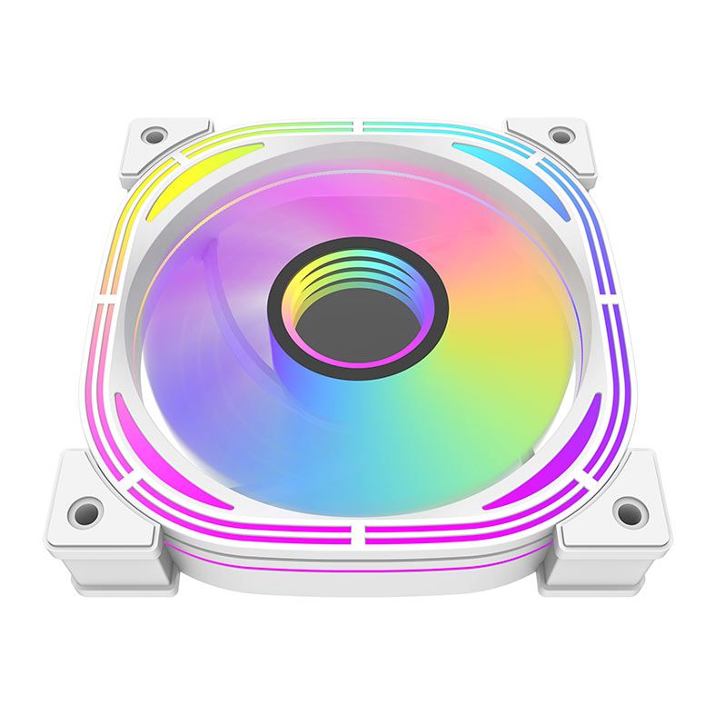 Kit Ventoinhas Aigo DarkFlash Infinity 24se, A-RGB, 5x120mm, Branco, INF24se5in1-WH