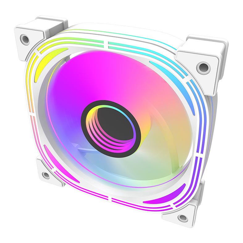 Kit Ventoinhas Aigo DarkFlash Infinity 24se, A-RGB, 5x120mm, Branco, INF24se5in1-WH