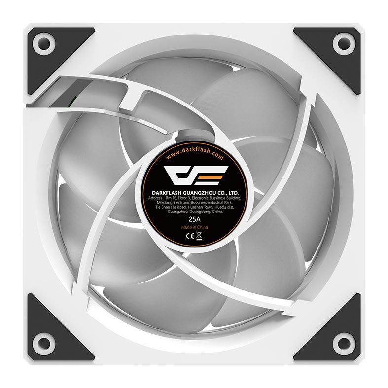 Ventoinha Aigo Darkflash INF32T, ARGB, 120mm, Branco, INF32T-WH