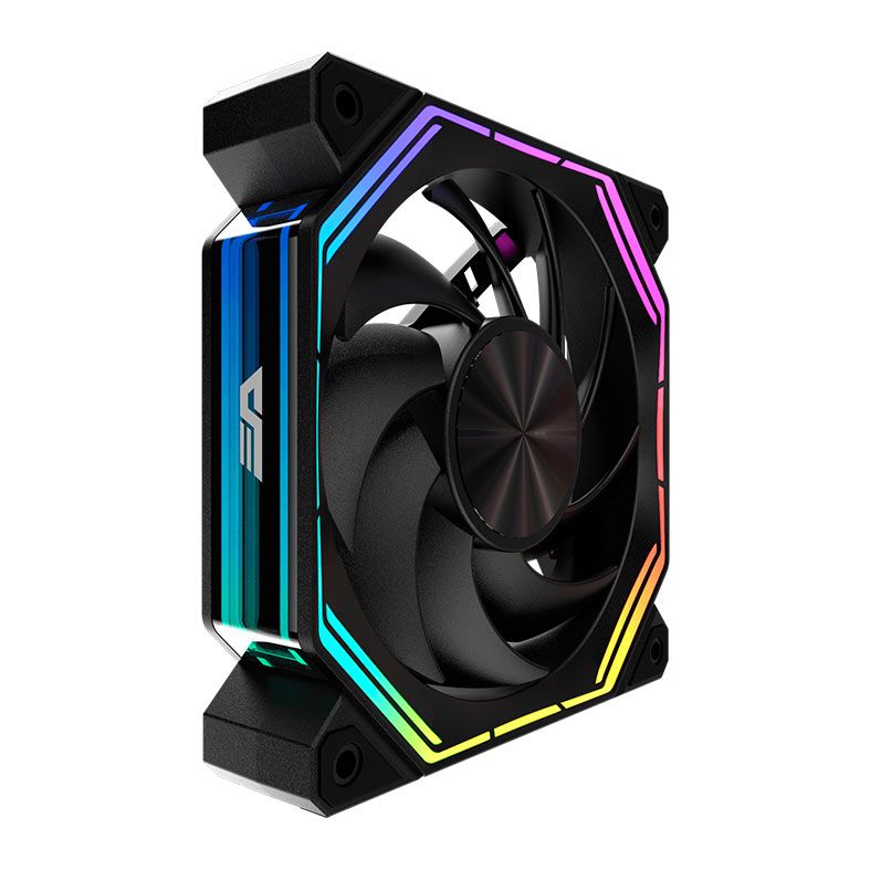 Kit Ventoinhas Aigo Darkflash Infinity 34, ARGB, 5x120mm, Preto