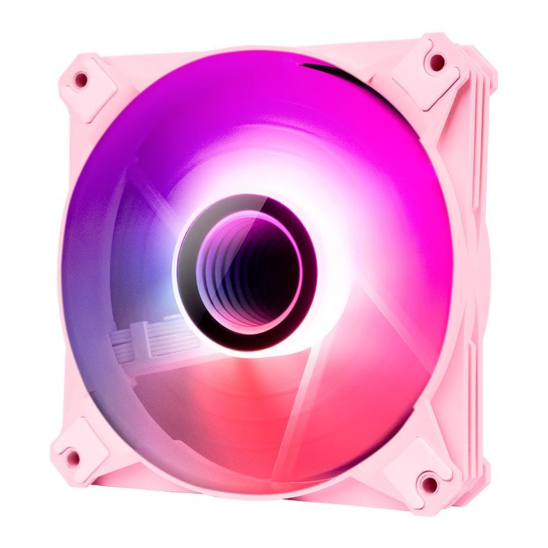Kit Ventoinhas Aigo DarkFlash Infinity 8, A-RGB, 5x120mm, Rosa, INF85in1-PINK