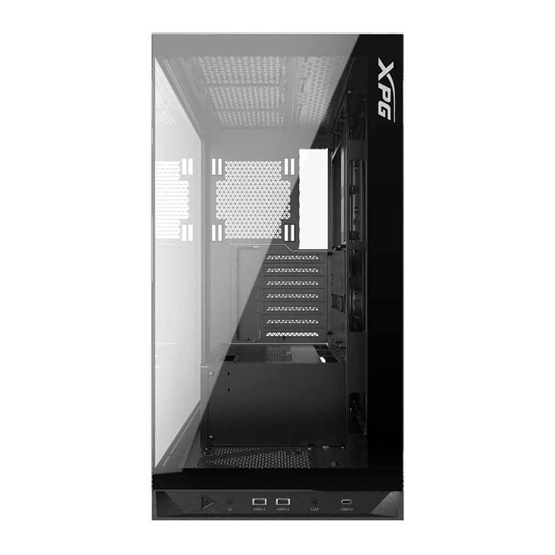 Gabinete Gamer XPG Invader X, Mid-Tower, Lateral De Vidro, Preto, INVADERXMTWOF-BKCWW