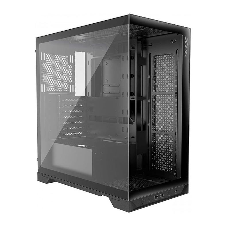 Gabinete Gamer XPG Invader X, Mid-Tower, Lateral De Vidro, Preto, INVADERXMTWOF-BKCWW