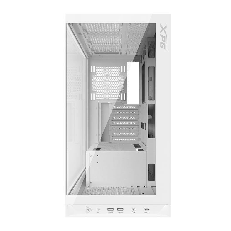 Gabinete Gamer XPG Invader X, Mid-Tower, Lateral De Vidro, Branco, INVADERXMTWOF-WHCWW
