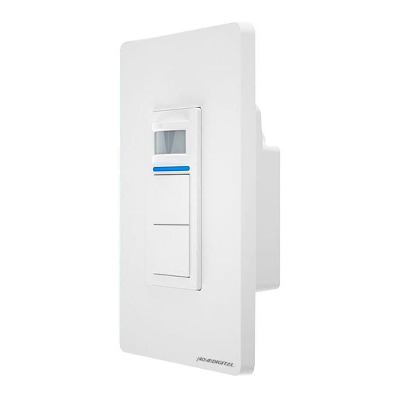 Interruptor Duplo Inteligente Com Sensor de Movimento Nova Digital ISM, Wi-Fi, Branco, ISM-2C