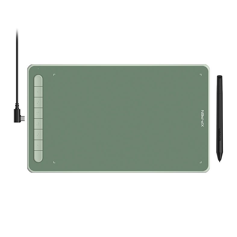 Mesa Digitalizadora XP-Pen Deco L IT1060, Resolucao 5080 LPI, Niveis de Pressao 8192, Verde, IT1060-G