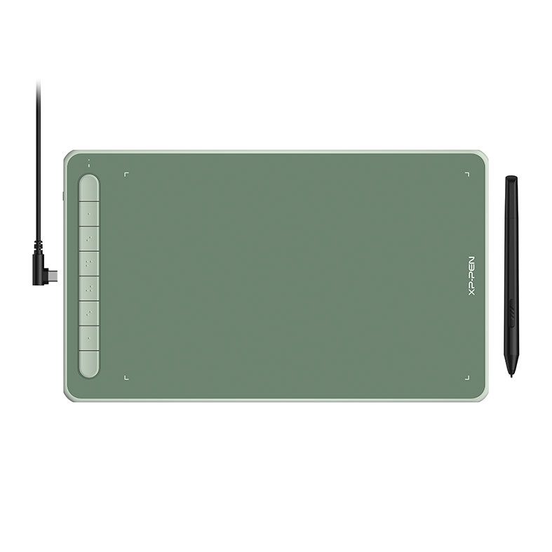 Mesa Digitalizadora XP-Pen Deco LW IT1060B, Resolucao 5080 LPI, Niveis de Pressao 8192, Verde, IT1060B-G