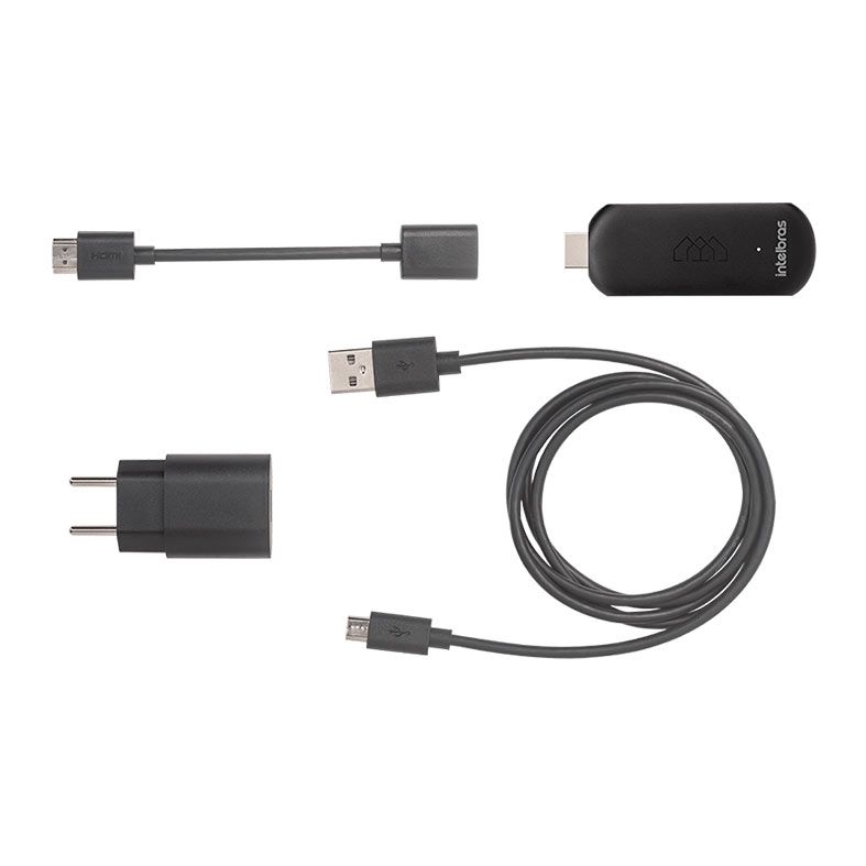 Smart Box TV Intelbras Izy Play Stick, Full HD, Wi-Fi, Preto, IZY-PLAY-STICK
