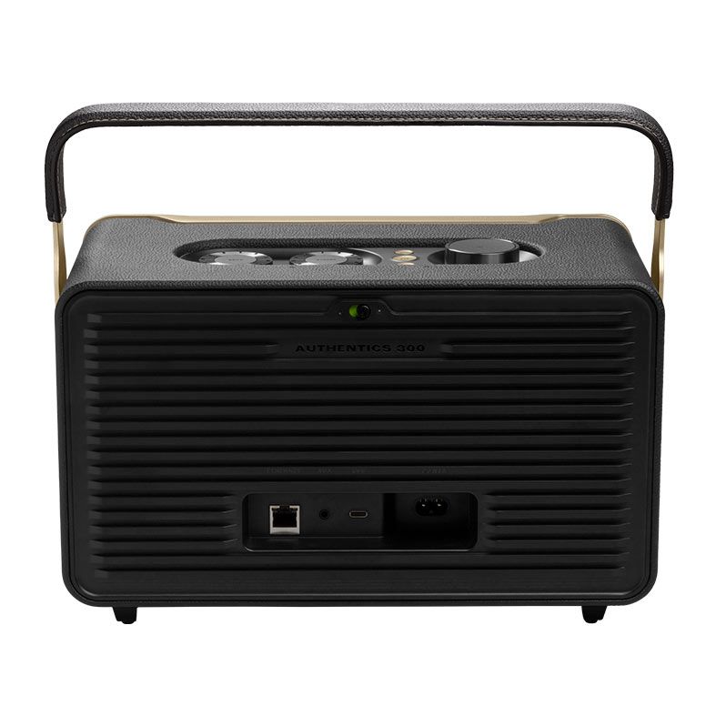 Caixa de Som JBL Authentics 300, Wifi, 50W RMS, Bluetooth, Preta, JBLAUTH300BLKBR
