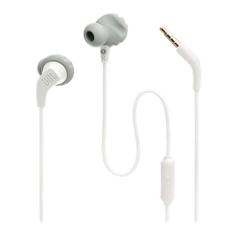 Fone de Ouvido Intra-Auricular JBL Endurance Run 2 Wired, Branco, JBLENDURRUN2WHT