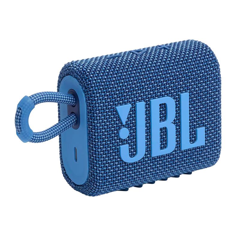 Caixa de Som JBL GO 3 Eco, 4.2W RMS, Bluetooth, Azul, JBLGO3ECOBLU | Pichau