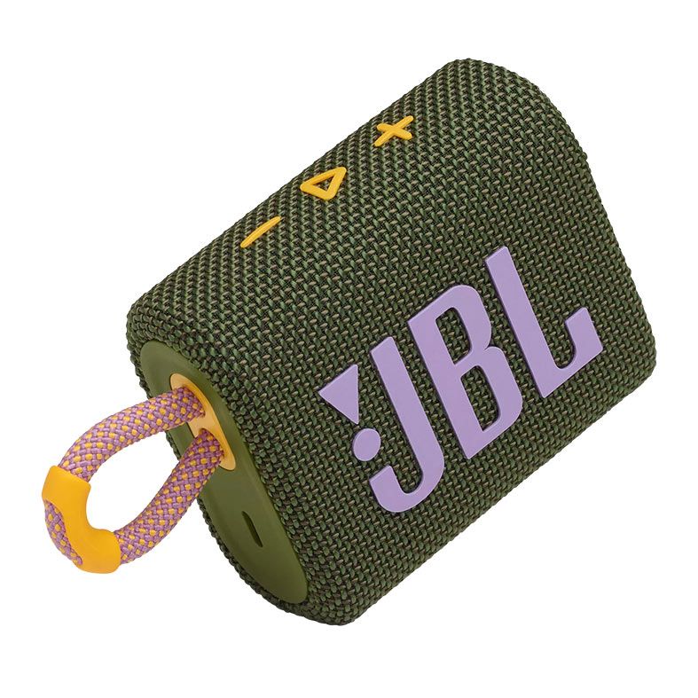 Caixa de Som JBL GO 3 Bluetooth 4.2W Verde, JBLGO3GRN
