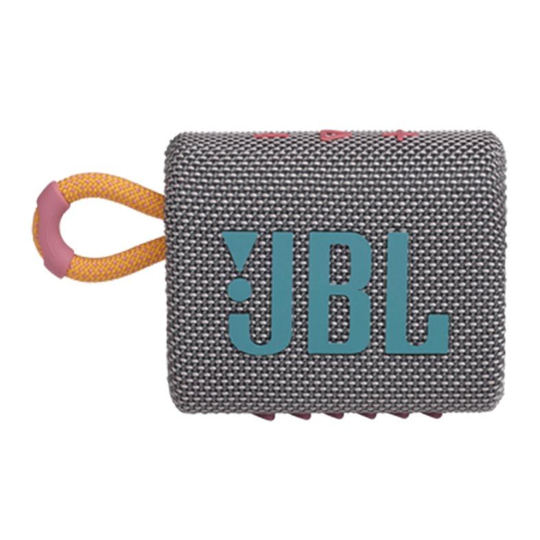 Caixa de Som JBL GO 3 Bluetooth 4.2W Cinza, JBLGO3GRY