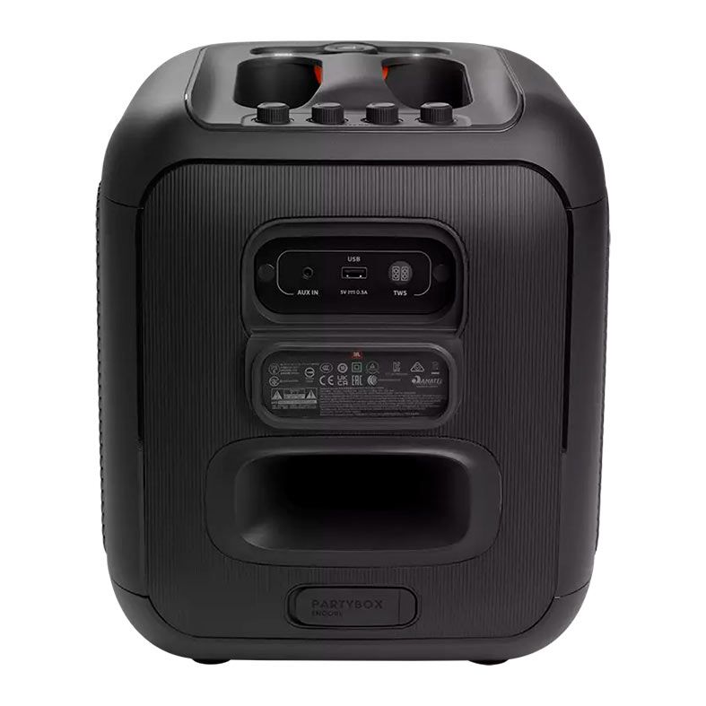 Caixa de Som JBL PartyBox Encore, Led, 100W RMS, Bluetooth, Com 2 Microfones, JBLPBENCORE2MICBR