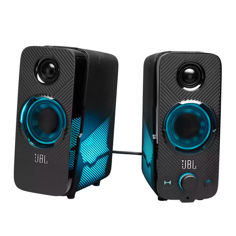 Caixa de Som JBL Quantum Duo RGB Bluetooth 20 Wrms, JBLQUANTUMDUOBLKBR