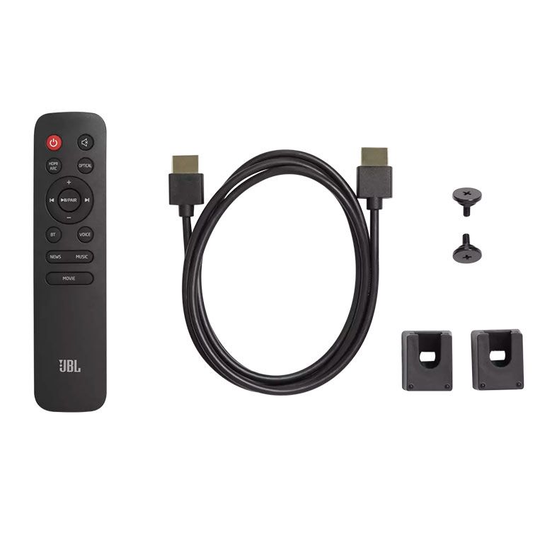 Soundbar JBL Cinema SB120, 60W RMS, Bluetooth, Cabo Optico e HDMI ARC, Preto, JBLSB120BLKBR