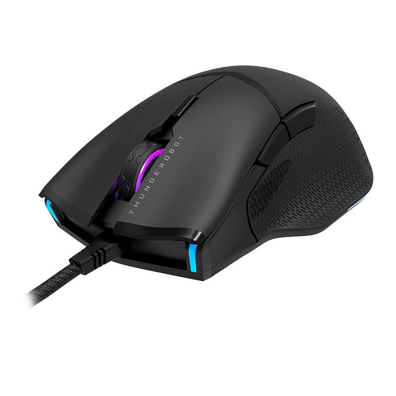 Mouse Gamer Thunderobot MG705 Pro, RGB, 12000DPI, 6 Botoes, Preto, JM03NBE07