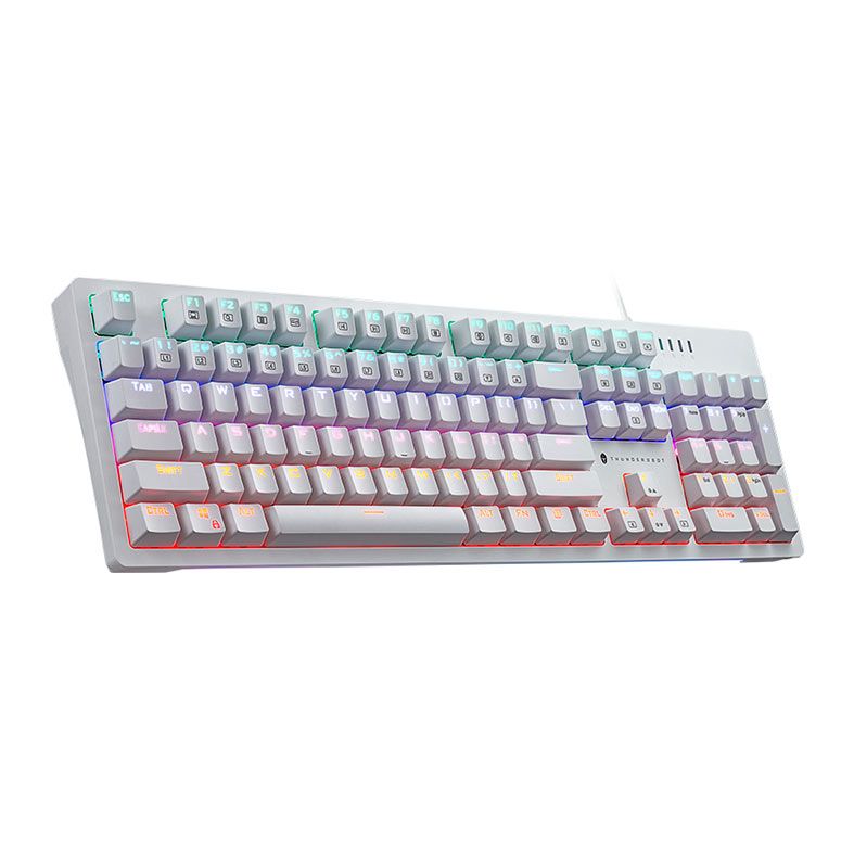 Teclado Mecanico Gamer Thunderobot KG3104R, RGB, Switch Red, Branco, JM03NNE07