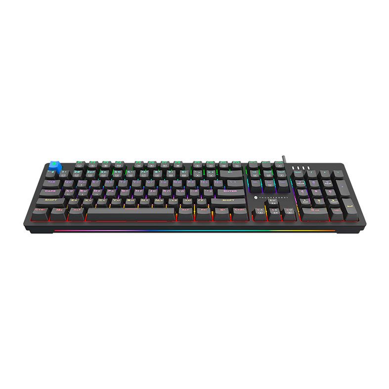Teclado Mecanico Gamer Thunderobot KG3104C, RGB, Switch Blue, Preto, JM03NXE06
