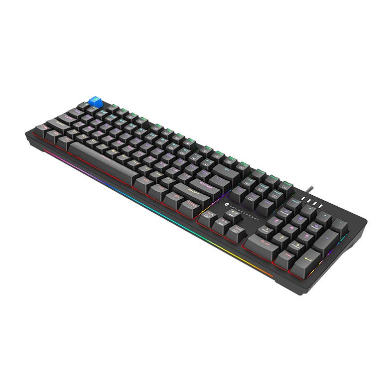 Teclado Mecanico Gamer Thunderobot KG3104C, RGB, Switch Blue, Preto, JM03NXE06