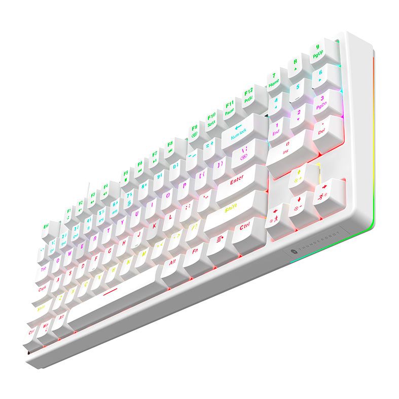 Teclado Mecanico Gamer Thunderobot KG3089R, RGB, Switch Red, Branco, JM03NYE06
