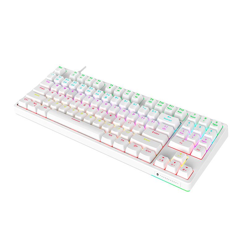 Teclado Mecanico Gamer Thunderobot KG3089R, RGB, Switch Red, Branco, JM03NYE06