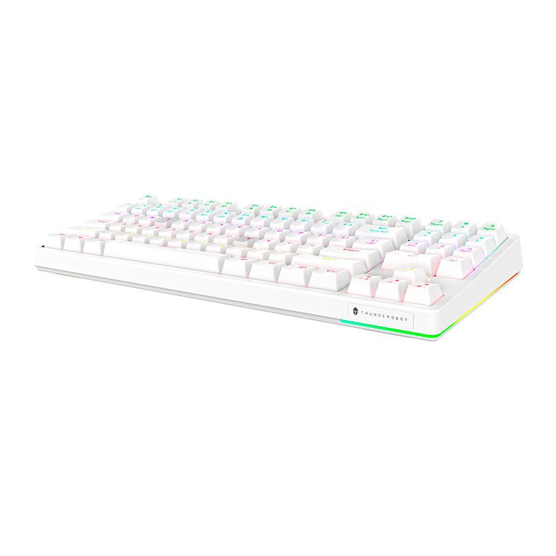 Teclado Mecanico Gamer Thunderobot KG3089R, RGB, Switch Red, Branco, JM03NYE06