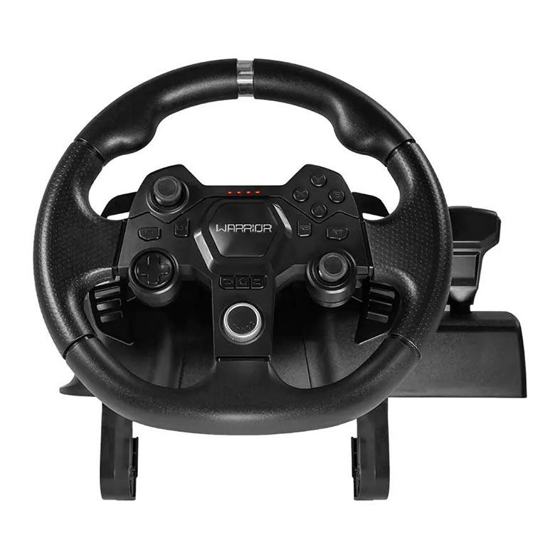 Volante e Pedais Multi Warrior Artaxes, Multi Plataformas, Preto, JS090