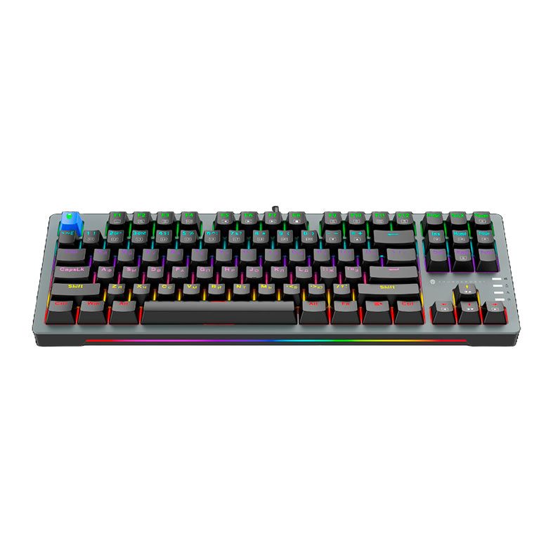 Teclado Mecanico Gamer Thunderobot K87, RGB, Switch Vermelho, USB, Preto, JT00FQ000