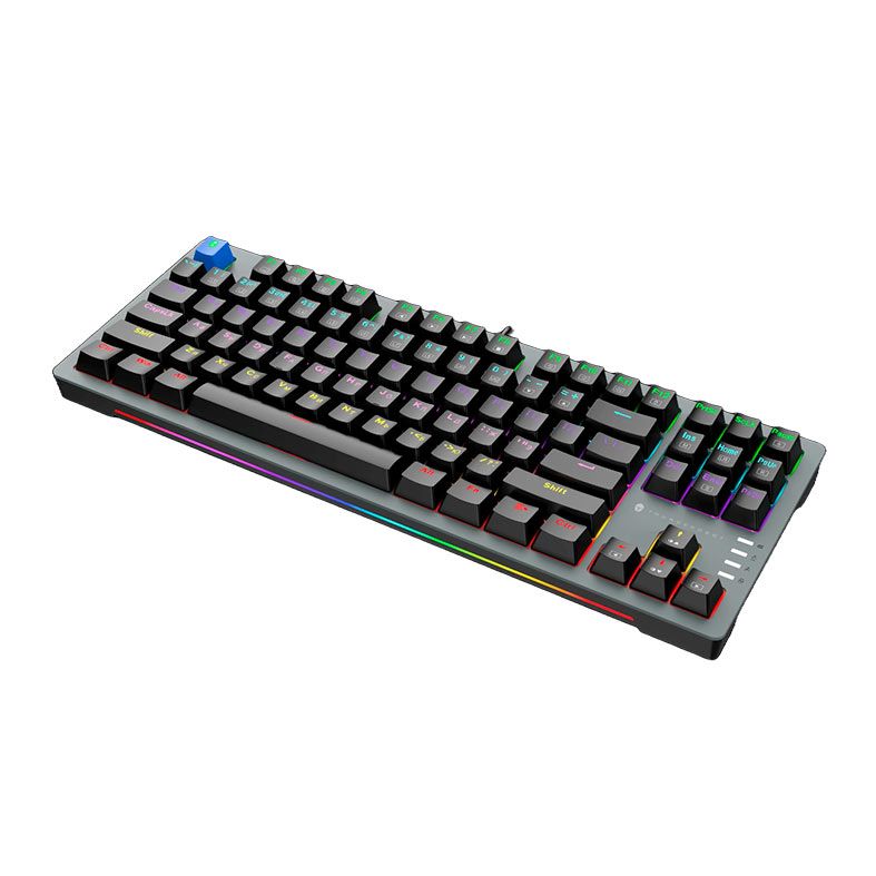 Teclado Mecanico Gamer Thunderobot K87, RGB, Switch Vermelho, USB, Preto, JT00FQ000